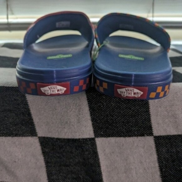 Vans La Costa Slide On Kids 4 Youth Bert And Ernie Sesame Street Blue Red 022025 - Picture 4 of 12